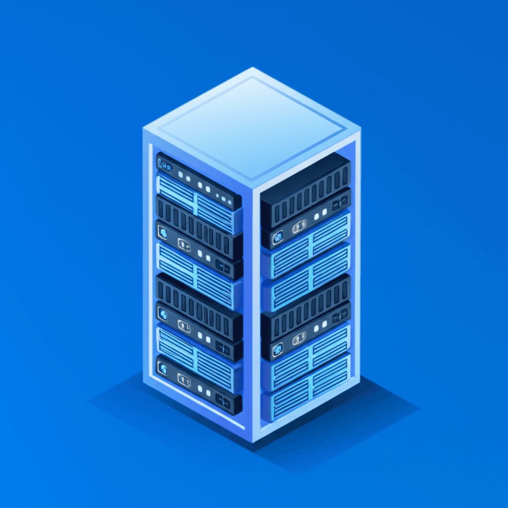 Server infrastructure illustration